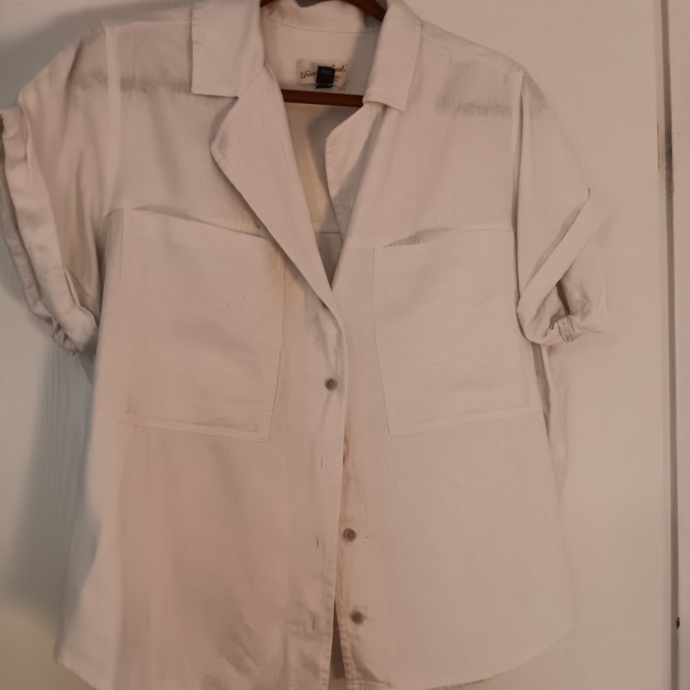 Universal Thread Cream Button-Down Shirt